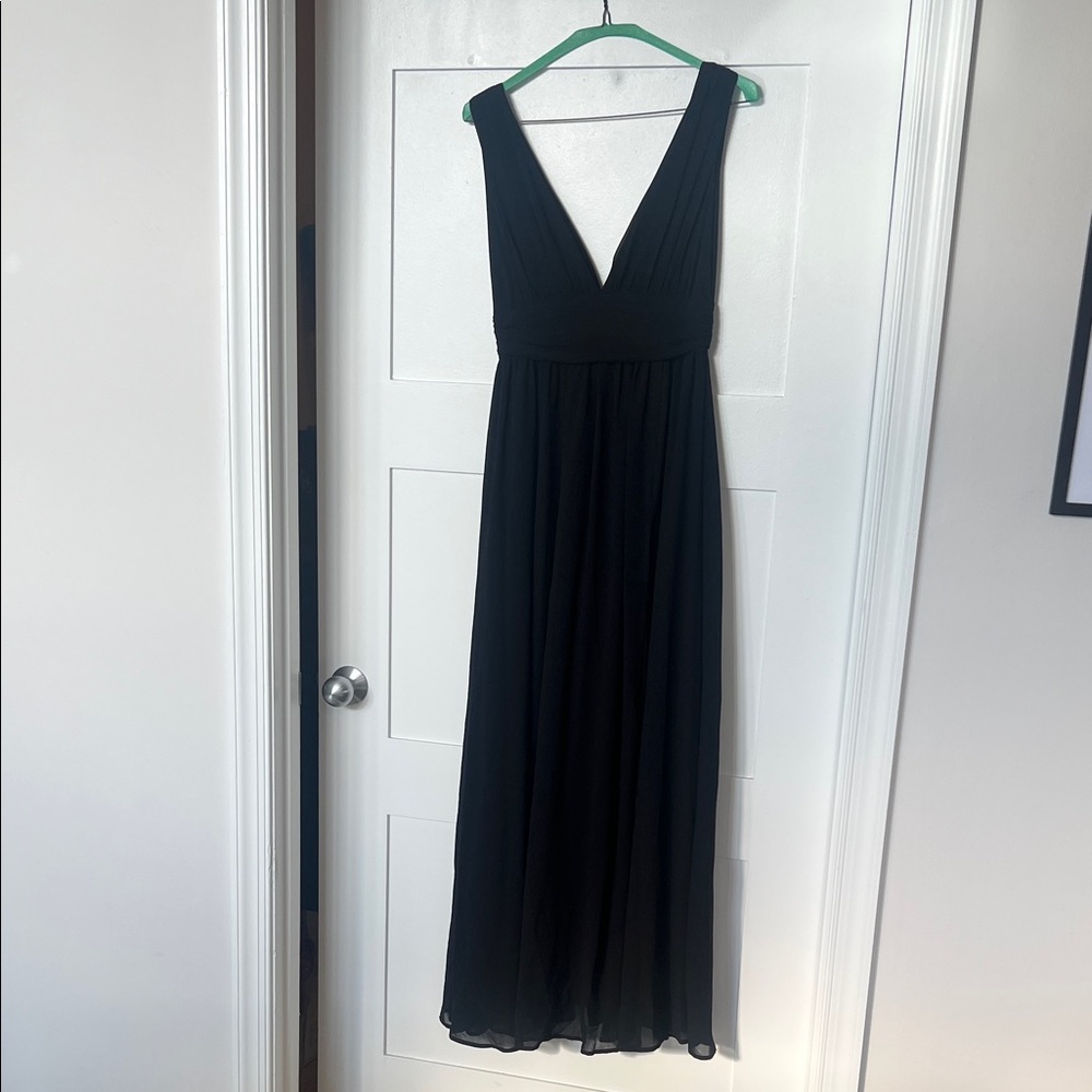 Lulu's Classic Black Maxi Dress